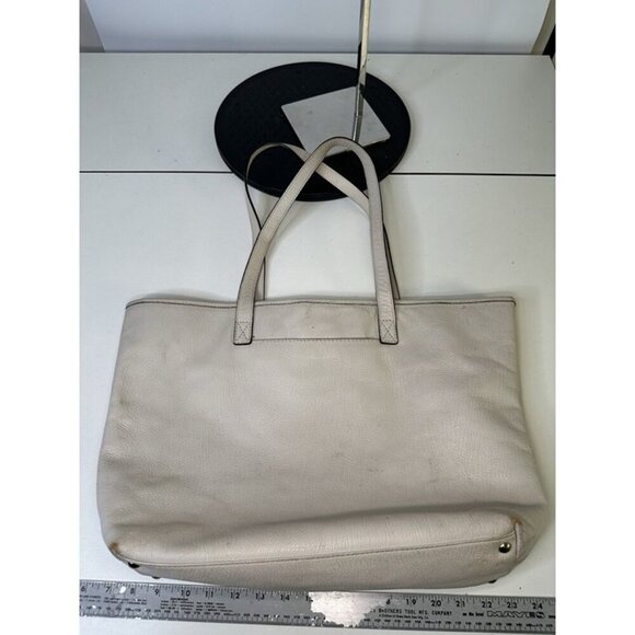 MICHAEL KORS Ivory/Cream Pebbled Leather Tote - Picture 11 of 11